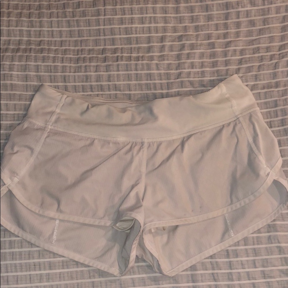 Lululemon shorts size 4 - white